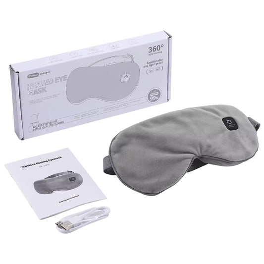 Heated Eye Massager – Cordless Hot Compress Eye Mask for Eye Strain, Dark Circles & Better Sleep
