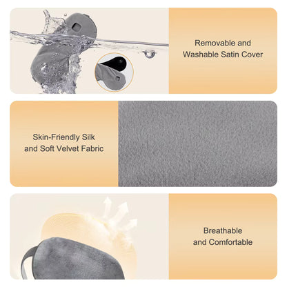 Heated Eye Massager – Cordless Hot Compress Eye Mask for Eye Strain, Dark Circles & Better Sleep