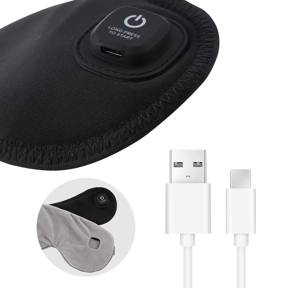 Heated Eye Massager – Cordless Hot Compress Eye Mask for Eye Strain, Dark Circles & Better Sleep